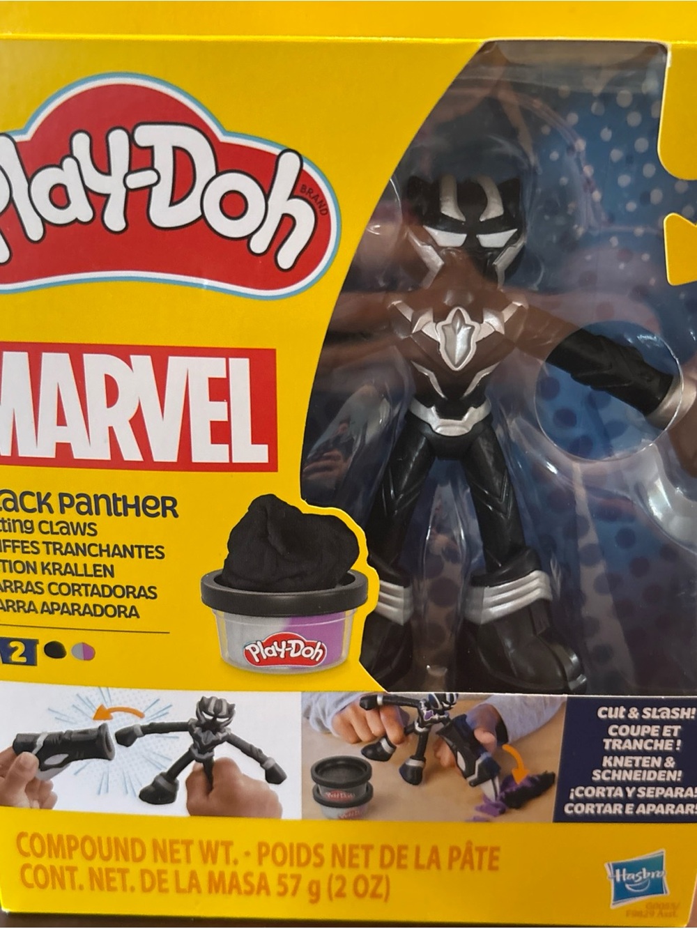 Play-Doh Marvel Black Panther Action Figure Set Marvel Cutting Claws Hasbro